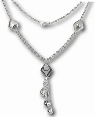 Produktbild von SilberDream Kette Collier für Damen Drop 45cm Sterling Silber mattiert SDK413