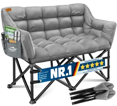 Produktbild von KESSER® Campingsofa faltbar 3 Personen - 400 kg Campingstuhl breit & gepolstert