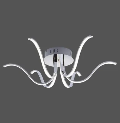 Image de Plafonnier LED à 6 branches courbes en métal VALERIE