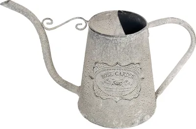 Produktbild von Zinn Krug Dekoration Kanne zum Bepflanzen Vintage Shabby für Blumen Nostalgie