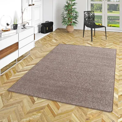 Produktbild von Hochflor Langflor Teppich Cottage Taupe, Größe:200x200 cm