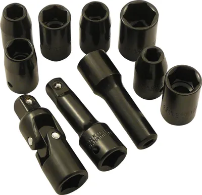 Produktbild von Zoll Steckschlüsselsatz 10 tlg. Zöllig 1/2" Stecknüsse Set SAE Werkzeug Nüsse