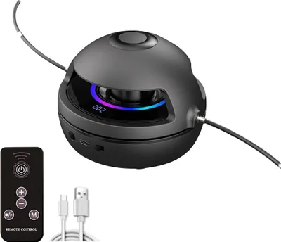 Produktbild von ANTCOOL Bluetooth-Springseilmaschine mit Bluetooth-Lautsprecher mit 10-Gang-Einstellung, LED-Anzeige, Trainingszähler, elektrisches Springseil