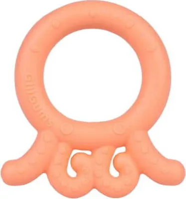 Produktbild von Beißring baby KinderBeißring Oktopus Pfirsich Beißringe GiliGums
