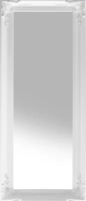 Produktbild von BELIANI Wandspiegel Weiß 51 x 141 cm Kunststoff Rechteckig Klassisch