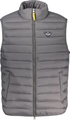 Produktbild von Graue Herren-Weste mit Reißverschluss und mehreren Taschen