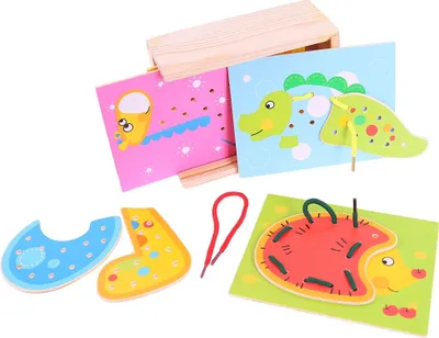 Obrázek produktu pro Bigjigs Toys Provlékání zvířátek