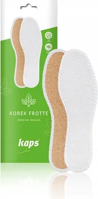 Produktbild von Anti-Schweiß-Schuheinlagen aus Naturkork Kaps Kork Frottee - Größe 40 EUR
