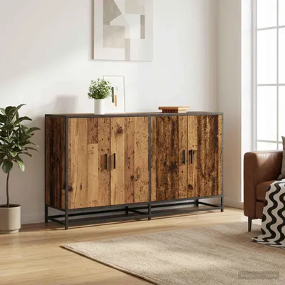 Obrázek produktu pro Komoda vidaXL, barva Altholz, 134 x 35 x 76 cm, materiál: dřevovláknitá deska