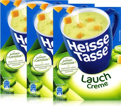 Produktbild von Heisse Tasse Lauch Creme mit Croûtons 3 Beutel á 17,6g (3er Pack)