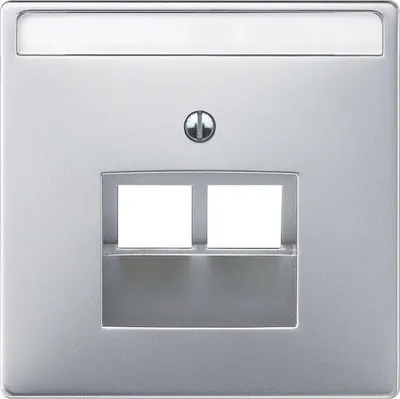 Produktbild von Merten artec aluminium silber UAE Abdeckung RJ45 2-fach 292660