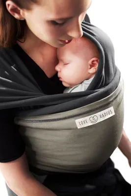 Zdjęcie produktu dla Szalik Je Porte Mon Bebe, antracyt/oliwkowy