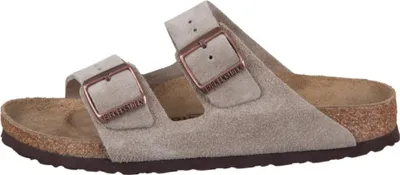 Produktbild von Birkenstock Damen Pantoletten Arizona BS 42064-37, 42064-38, 42064-39, 42064-40, 42064-41, 42064-42, 42064-43, 42064-44, 42064-45 BIR-51463 Taupe 43
