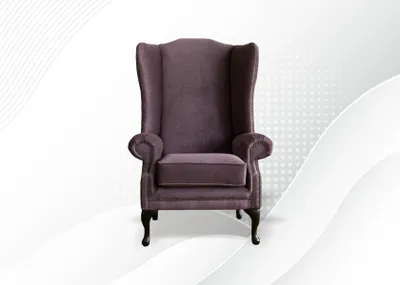Productafbeelding van Chesterfield fauteuil, relaxfauteuil, antieke rode fauteuil, bank voor één persoon, geschikt voor tv-kijken