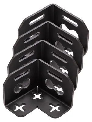 Immagine prodotto di 040 Parts Set 4 Supporti Valigia Alluminio per Molle Board Angolo Universale
