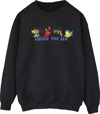 Produktbild von Disney - "The Little Mermaid Under The Sea" Sweatshirt für Damen BI23472 (S) (Schwarz)