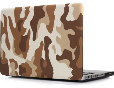 Produktbild von Mobigear Design Schutzhülle für MacBook Pro 15 Zoll (2008-2012), Hartschalenhülle, Modell A1260 / A1286, Design: Wüstencamouflage