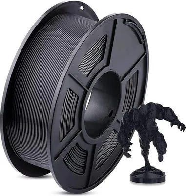 Obrázek produktu pro Filament PLA 175 mm ± 0,02 mm, černý, 1 kg – kompatibilní s většinou 3D tiskáren FDM