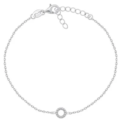 Produktbild von Charmantes Silberarmband mit Zirkonen BRC17W