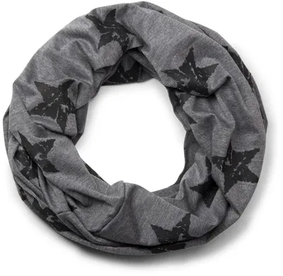 Produktbild von styleBREAKER Loop Schlauchschal mit Sterne Print im Vintage Look, weich und warm, Uni 01018079