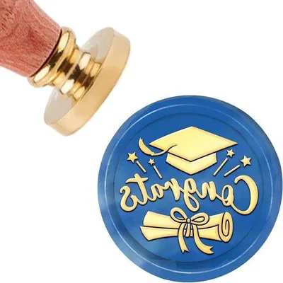 Produktbild von Vintage-Wachsiegelstempel 30mm mit Holzgriff - Ideal für Einladungen, Karten und Geschenkverpackungen