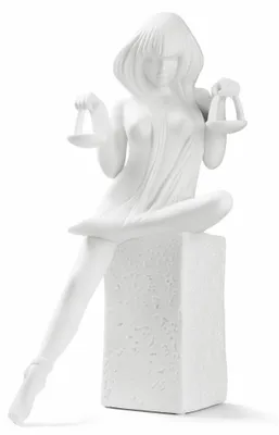 Immagine prodotto di Goebel Figur Christel Zodiacs Sternzeichen Waage weiblich, Biskuit-Porzellan, 67900921