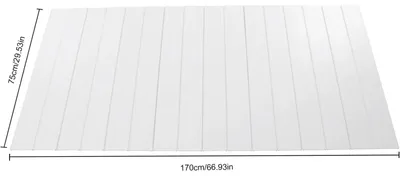 Obrázek produktu pro Kryt na vanu – skládací izolační kryt – vodotěsný – prachotěsný – PVC – 75 × 170 cm – pro koupelny a lázně