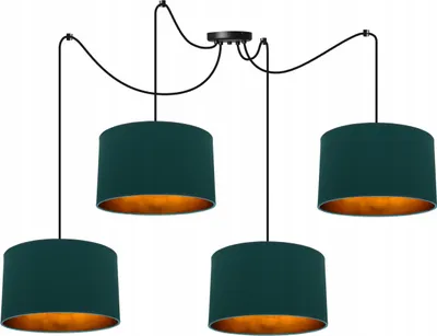 Image de Spider Suspension Lustre Golden Center Led