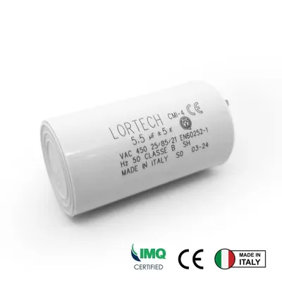 Produktbild von Capacitor 5,5 µF Especially for Somfy Roller Shutters Motor 20 Nm with Small Connection 2.8 mm -  Italy