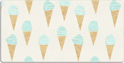 Produktbild von Schreibtischmatte Tischunterlage 100x50 cm Mauspad - Eismuster