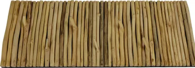 Image de Porte-manteau mural en bois massif de mangoustan fait main en Thaïlande L80xB30xH5cm