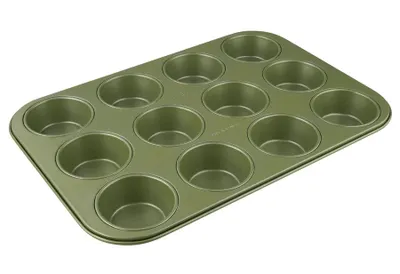 Obrázok produktu pre Forma na muffiny 12 ks Zenker 7456, 7 cm, ILAG Maximizing Green povrch, do 180 °C, zelená