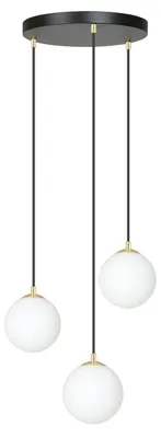 Zdjęcie produktu dla Lampa wisząca ROYAL z czarnego metalu i złota