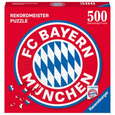 Obrázok produktu pre Ravensburger Classic Puzzle Logo FC Bayern Ravensburger 17452 500 dielikov - cca 52 x 52 cm
