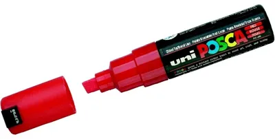 Produktbild von Uni-Ball uni POSCA PC-8K, Schwarz, Rot