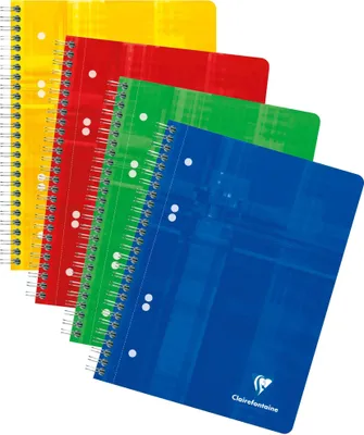 Image de Clairefontaine 5x Bloc Collège A5, 80 feuilles quadrillées 90g - Assorti 8572C