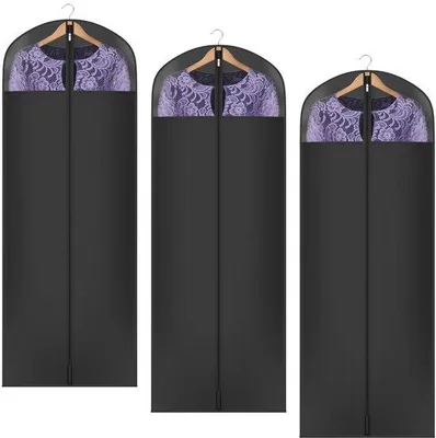 Produktbild von Lang kledingtas in Oxford stoffen, 3-pack, 165 cm, opvouwbare kledinghoezen