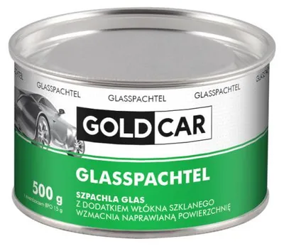 Zdjęcie produktu dla SZPACHLA Z WŁÓKNEM SZKLANYM SZPACHLÓWKA GOLDCAR GLAS 500g z utwardzaczem