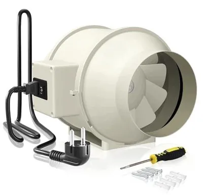 Zdjęcie produktu dla Wentylator rurowy 125 mm kanałowy 230 v cichy do łazienki 285 m³/h