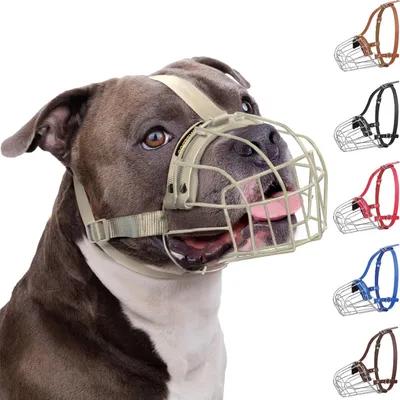 Image de BRONZEDOG : Museau pour pitbull, respirant, en métal, pour grandes races