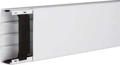 Produktbild von Hager LF4011007035, Gerade Kabelrinne, 2 m, Polyvinylchlorid (PVC), Grau