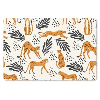 Produktbild von MuchoWow® Schreibtischunterlage Muster - Leopard 60x40 cm - XXL Mauspad - Großes Mauspad