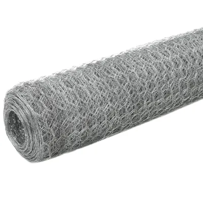 Produktbild von vidaXL Drahtzaun Verzinkter Stahl 25x1,5 m Silbern