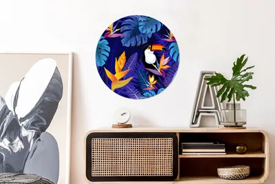 Produktbild von MuchoWow® - Wand Kreis - Das Schlafzimmer - Die Bilder - Wandmalerei - Kunst für das Haus - das Plastik