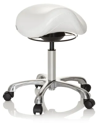 Obrázok produktu pre hjh OFFICE Sedlová stolička ORTHO SIT Stolička na kolieskach Pracovná stolička, ergonomická stolička pre kancelársku prax domácu kanceláriu, Imitácia kože
