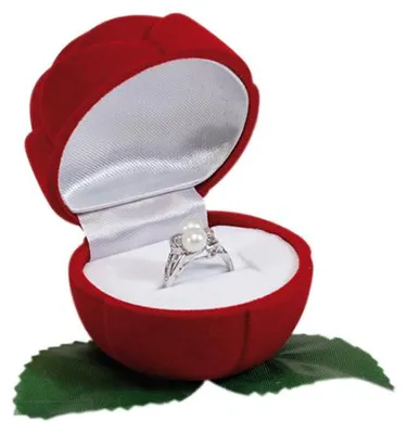 Produktbild von Ring Etui / Ringbox Verlobungsring „Rose“ Etui ohne Stiel
