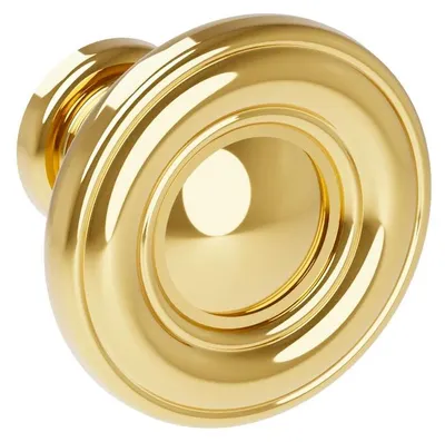 Immagine prodotto di Maniglia per mobile in zamak - Diametro 31 mm, finitura dorata