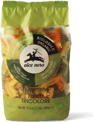 Obrázok produktu pre Alce Nero 217320, Špirála, Krátke cestoviny, 500 g, 348 kcal, 1475 kJ, 1,2 g