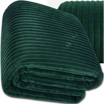 Produktbild von Kuscheldecke 160x200 Cm Grün – Große Warme Mikrofaser Decke, Weich Und Flauschig, Sofaüberwurf, Tagesdecke Für Bett Und Wohnzimmer
