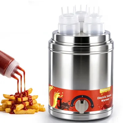 Saucenwärmer Edelstahl 3x650ml 30–85°C einstellbar